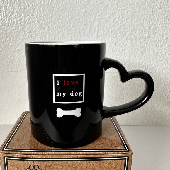 Black Dog Lover Mug “I Love My Dog” - Picture 3 of 4